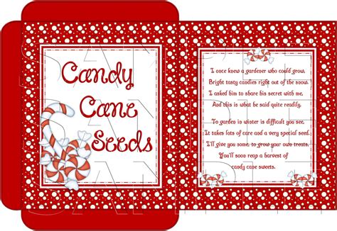 Candy Cane Seeds Printable